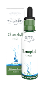 Buried Treasure Chlorophyll Extract Drops Liquid Supplement 50 mg Buried Treasure Chlorophyll Extract Drops Liquid Supplement 50 mg